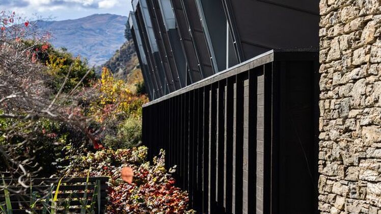 Exterior of luxury hotel in New Zealand
